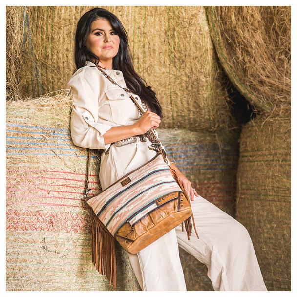 product variation STS Palomino Millie Multi-Light Pink Serape Mail Bag (STS-30277) image