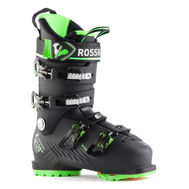 Open Box (Damaged package): ROSSIGNOL Hi-Speed 120 Hv Gw Boots, Color: Black Green, Size: 275 (RBL2110-275)