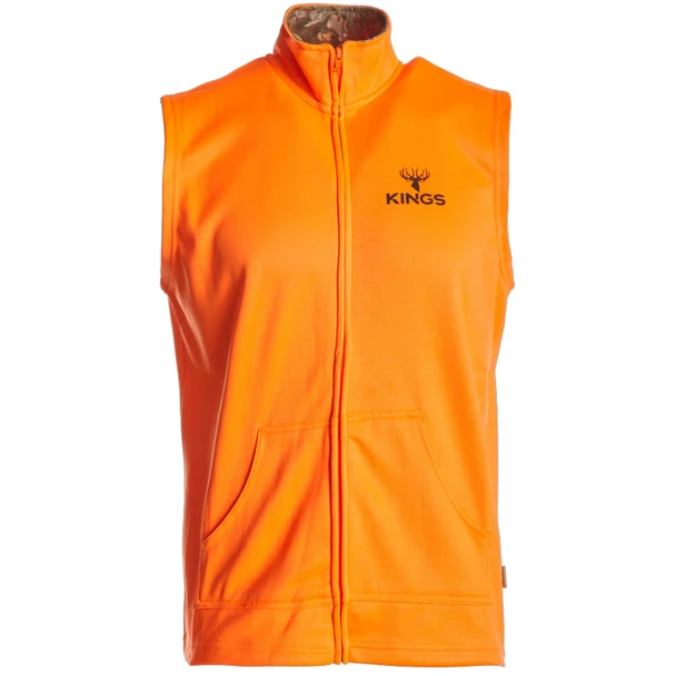 product variation KING'S CAMO Men's Blaze Full Zip Poly Vest, Blaze Orenge (KBZ420-BZ/DS) image