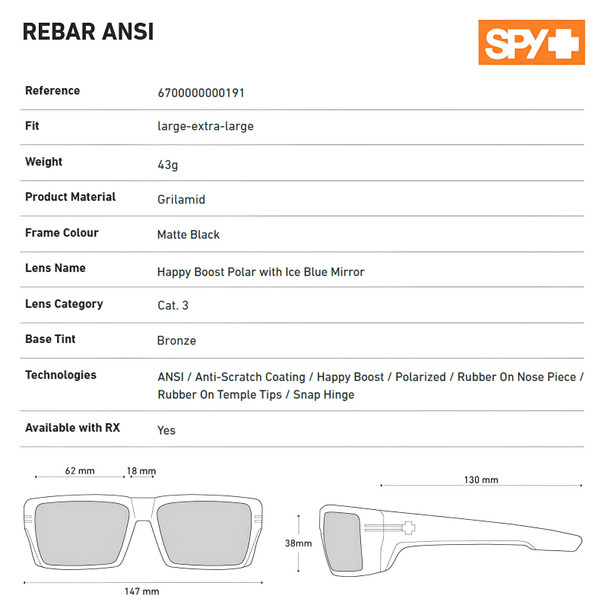 product variation Matte Black/Happy Boost Polar with Ice Blue Mirror image