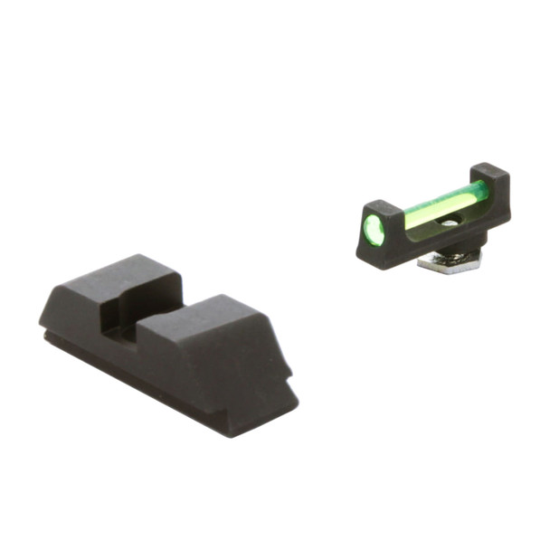 product variation AMERIGLO Fits Glock 17,19,22,23,24,26,27,33,34,35,37,38,39 Green Fiber Front Black Rear Sight Set (GFT-114) image