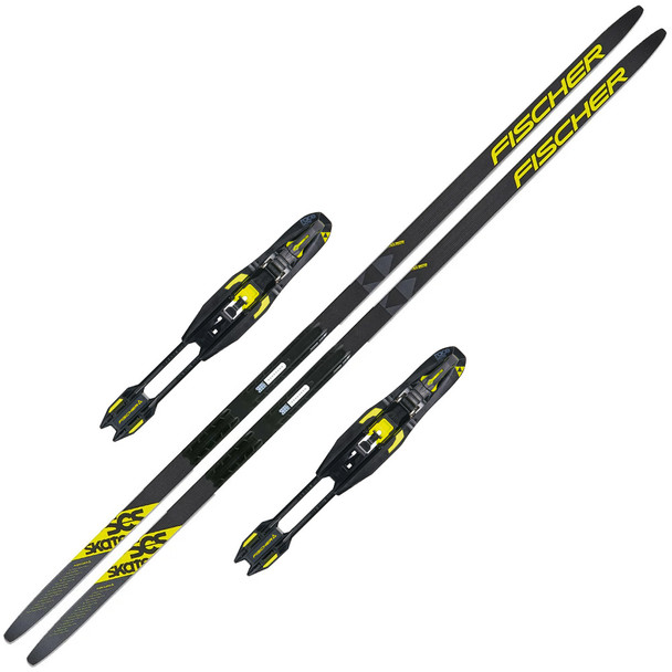 product variation FISCHER SCS Skate IFP Black/Yellow 171 Skis With Race Skate IFP Black/Yellow XC-Binding image