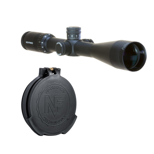 product variation NIGHTFORCE SHV 4-14x50mm F1 Illuminated MOAR Reticle Riflescope with NIGHTFORCE NXS/SHV 50mm Objective Flip-Up Lens Cap image