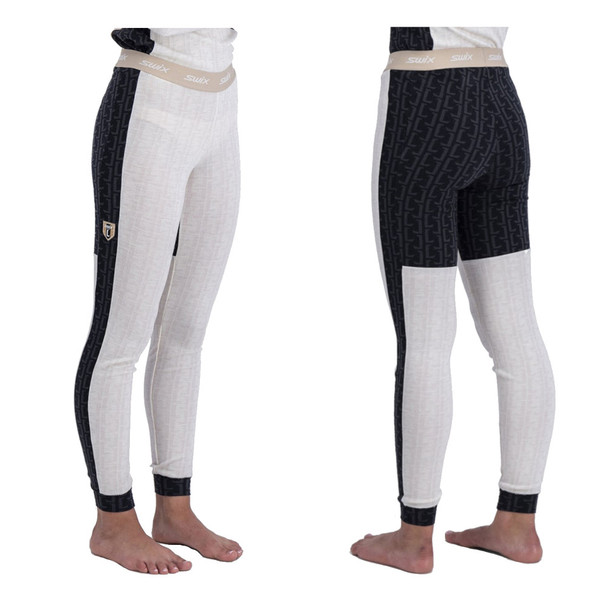 product variation SWIX Women's Legacy Merino Snow White XL Bodywear LS Top and SWIX Women's Legacy Merino Snow White XL Bodywear Pants image