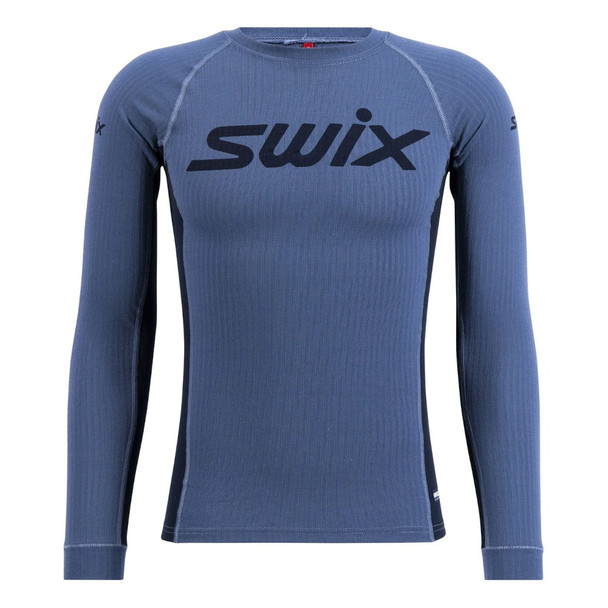 product variation SWIX Men's RaceX Blue Sea L Bodywear LS Shirt and SWIX Men's RaceX Blue Sea L Bodywear Pants image