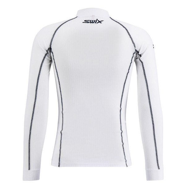 product variation SWIX Mens RaceX Bodywear Halfzip Bright White Size L Shirt And SWIX Mens RaceX Bodywear Pants Bright White Size L image
