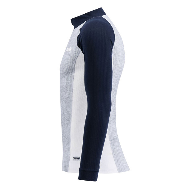 product variation SWIX Mens RaceX Bodywear Halfzip Gray Melange Size L Shirt And SWIX Mens RaceX Bodywear Pants Gray Melange Size L image