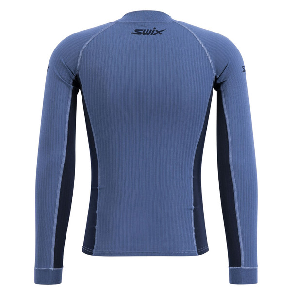 product variation SWIX Mens RaceX Bodywear Halfzip Blue Sea Size L Shirt And SWIX Mens RaceX Bodywear Pants Blue Sea Size L image