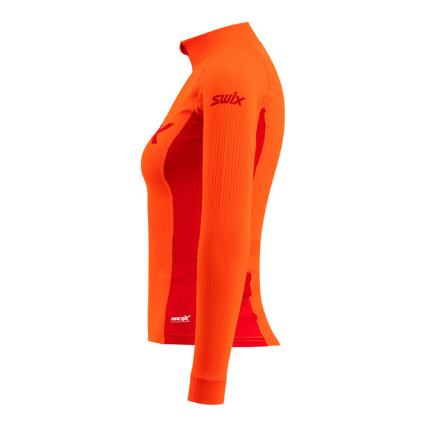 product variation SWIX Womens RaceX Bodywear Halfzip LS Fiery Red Size L Top And SWIX Womens RaceX Bodywear Pants Fiery Red Size L image