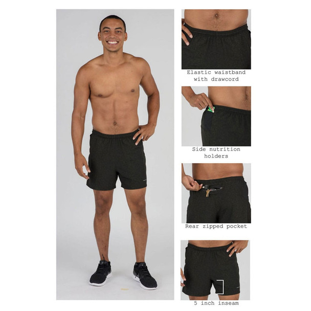 product variation INOV-8 Men's Roadclaw 275 Size 10 Grey/Yellow Knit Running Shoes with BOA Men's 2-N-1 5in XL Cypher Black/Yellow Ultra Running Shorts (000916-GYYW-s-01-10+1387374) image