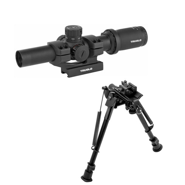 product variation TRUGLO Tru-Brite SPC Tactical 24mm IR Scope with Tac-Pod Adjustable Folding Tactical Bipod (TG8516TL+1014757) image