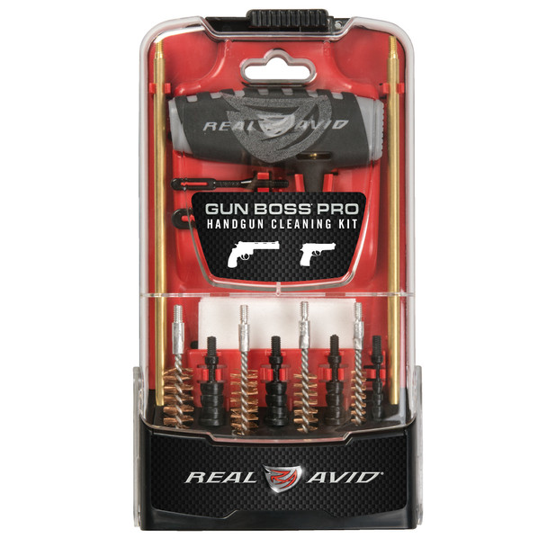 Real Avid Gun Boss Pro Handgun Cleaning Kit, Fits .22, .357, .38, .40, .45, 9mm AVGBPRO-P