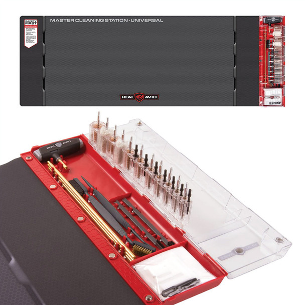 product variation Real Avid Master Cleaning Station, Universal Cleaning Kit, Deluxe Gun Mat With Set Of Cleaning Tools AVMCS-U image