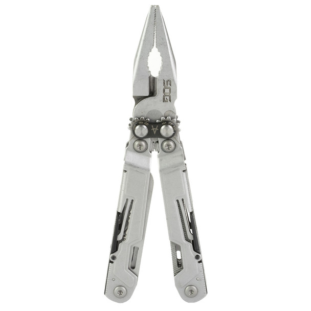 product variation SOG Knives & Tools PowerPint, 18 Tool Multi-Tool, 450 Stainless Steel, Stone Wash Finish, Silver, Includes Nylon Sheath SOG-PP1001-CP image