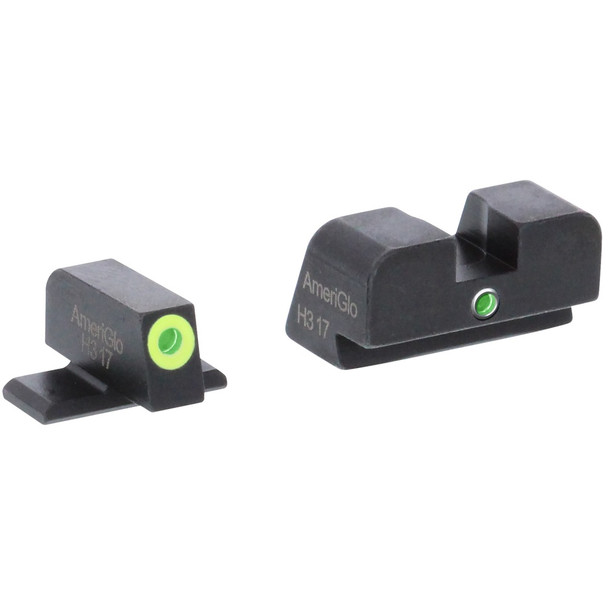 product variation AmeriGlo i-Dot night sight set for Sig Sauer with LumiGreen outline front dot image