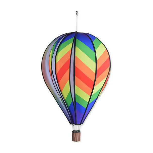 PREMIER KITES 26in Hot Air Balloon Traditional Rainbow Wind Spinner (25895)