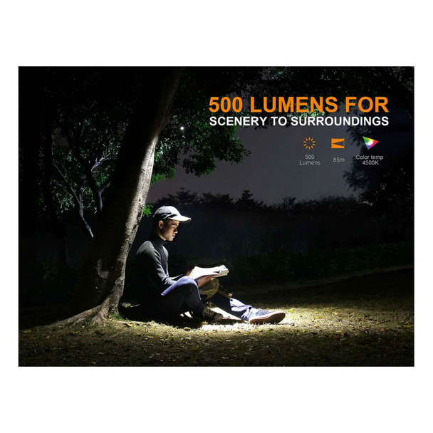 product variation FENIX LD15R 500 Lumens USB Rechargeable Right Angle Black Flashlight (LD15R) image