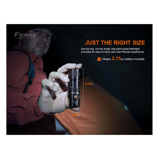 product variation FENIX PD25R 800 Lumens Rechargeable EDC Black Flashlight (PD25R) image