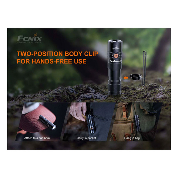 product variation FENIX PD25R 800 Lumens Rechargeable EDC Black Flashlight (PD25R) image