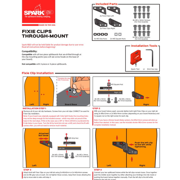 product variation SPARK R&D Top-Mount Fixie Clips (AC184) image