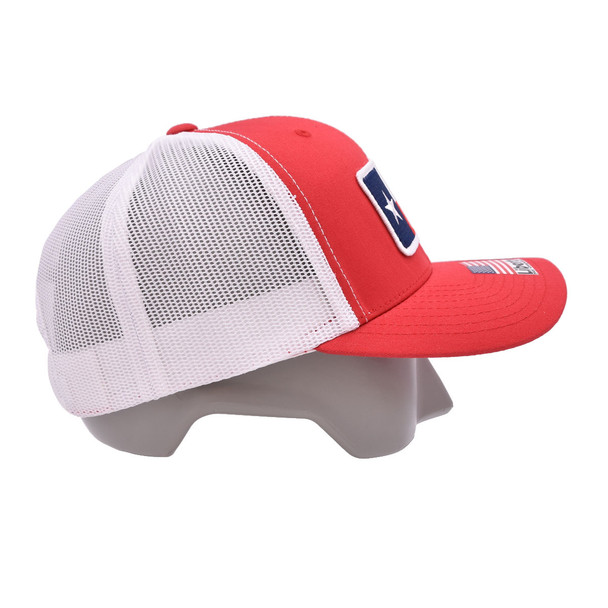 product variation WEBY Richardson 112 Red/White Trucker Hat with Texas Patch (HAT-112-RD/WH-TXPTC) image