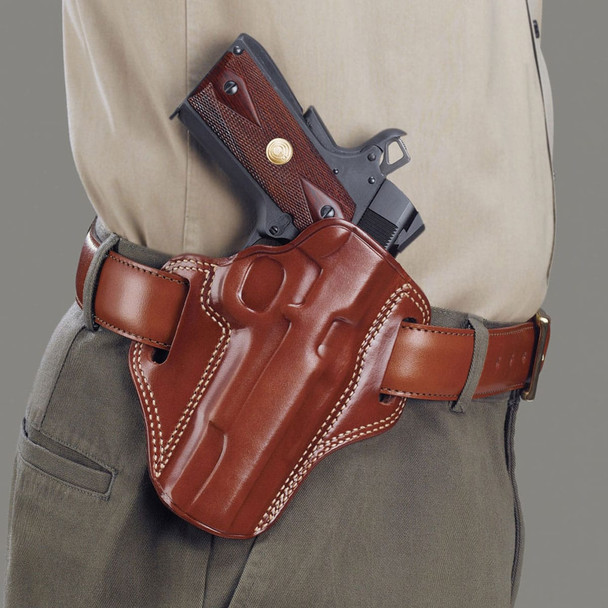 product variation GALCO Combat Master Tan Right Hand Belt Holster For S&W N Frame 4in (CM126) image