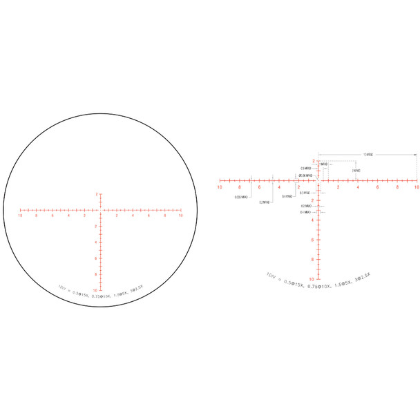 product variation Trijicon Credo 2.5-15x42mm Second Focal Plane Riflescope with Red MRAD Center Dot, 30mm Tube, Matte Black, Exposed Elevation Adjuster with Return to Zero Feature CR1542-C-2900034 image