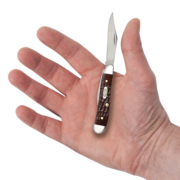 product variation CASE XX Peanut Jigged Brown Synthetic 2-Blade Pocket Knife (00046) image