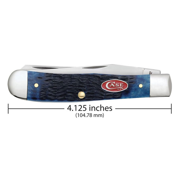 product variation CASE XX Trapper Navy Blue Bone with Red Shield 2-Blade Pocket Knife (07051) image