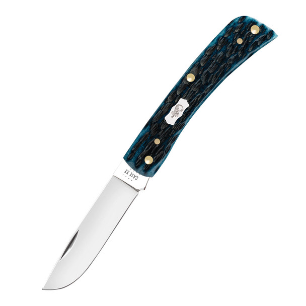 product variation CASE XX Sod Buster Jr Jigged Mediterranean Blue Bone Pocket Knife (51854) image