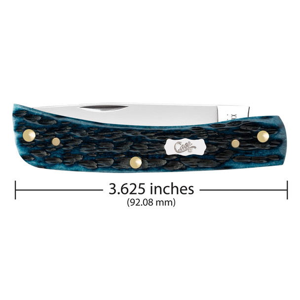product variation CASE XX Sod Buster Jr Jigged Mediterranean Blue Bone Pocket Knife (51854) image
