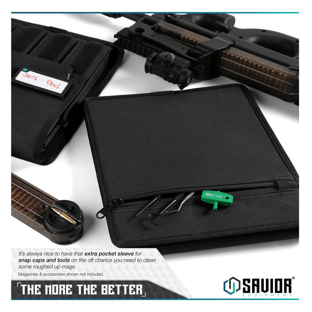 product variation SAVIOR EQUIPMENT Mag Buddy Black 2-Pack Extended Pistol Magazine Pouch (MP-FD-EXTX4-BK) image