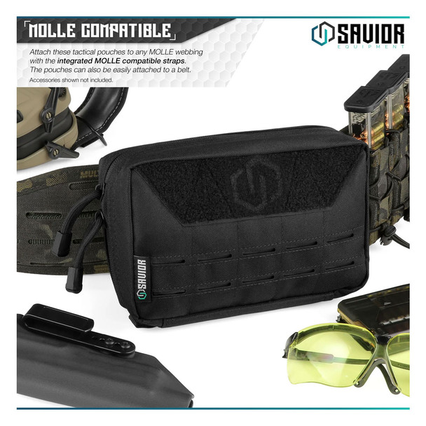 product variation SAVIOR EQUIPMENT LCM Style 9x5in Black Admin Pouch (SP-9X5LCM-ADMIN-BK) image