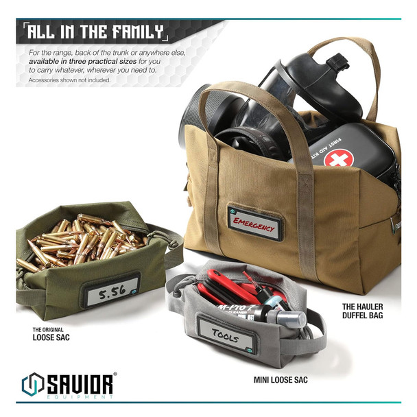 product variation SAVIOR EQUIPMENT Mini Hauler Black 2-Pack Duffle Bag (SP-DUFMINI-2P-BK) image