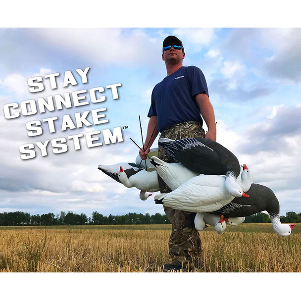 product variation WHITE ROCK DECOYS Snow/Blue EVAC Fullbody Goose Decoys, 12-Pack (EVACSOB12) image