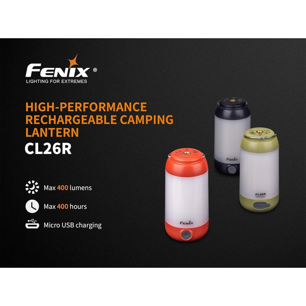 product variation FENIX CL26R Black Rechargeable Lantern (CL26R-Black) image