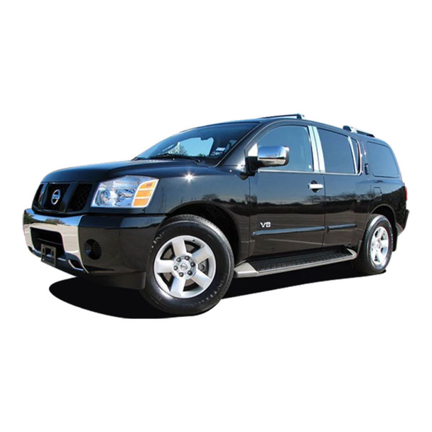 product variation QAA Fits Nissan Armada 2004-2016 /Nissan Titan 2004-2015 3 piece Chrome Plated ABS Plastic Tailgate Handle Cover Kit (DH24526) image