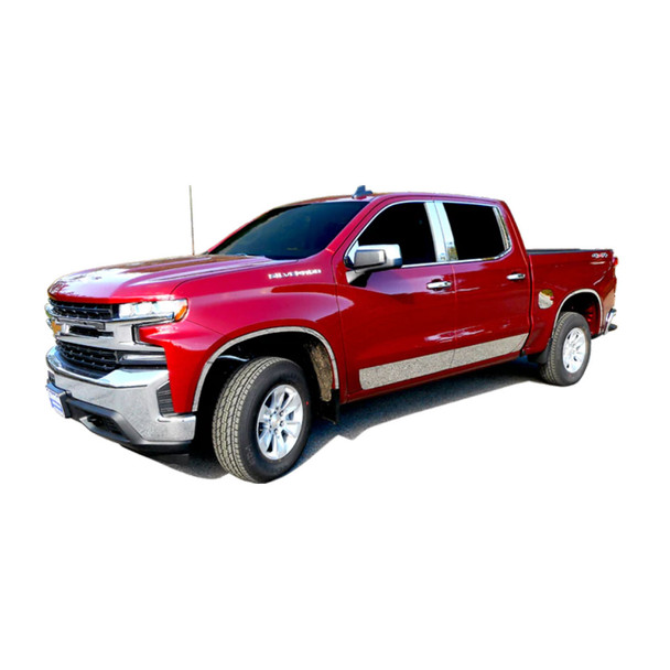 product variation QAA Fits Chevrolet Silverado 2019-2022 12 piece Stainless Steel Window Trim Package (WP59171) image