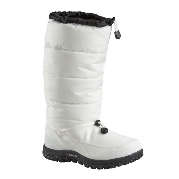 product variation Baffin Cloud White women's tall winter boot with an ankle drawstring image