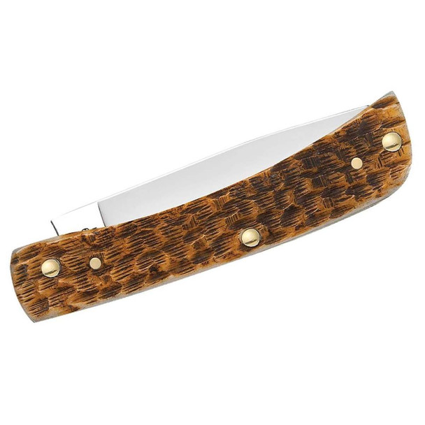 product variation CASE XX Sod Buster Jr Amber Bone Peach Seed Jig Amber Bone Stainless Steel Pocket Knife (00245) image