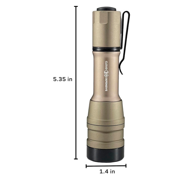 product variation CLOUD DEFENSIVE MCH Duty HO DF Flat Dark Earth Handheld Flashlight (CD2203DFPFDE) image