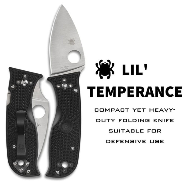 product variation SPYDERCO Lil' Temperance 3 Lightweight Folding Knife (C69PBK3) image