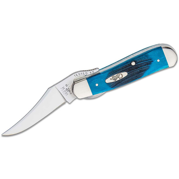 product variation CASE XX Sawcut Jigged Caribbean Blue Bone RussLock 2.7in Folding Knife (25589) image