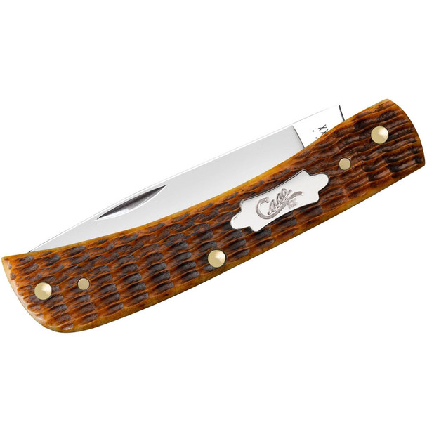 CASE XX Rogers Corn Cob Jig Antique Bone Sod Buster Jr 2.8in Folding Knife (52829)