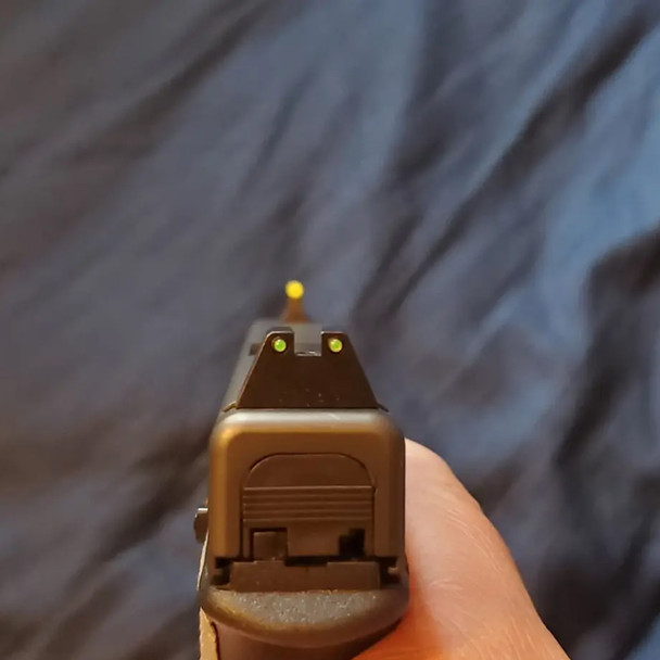 product variation NIGHT FISION Suppressor Height For Glock 17/19/34 White Front Ring /Blank Rear Night Sight Set (GLK-004-013-WGZX) image