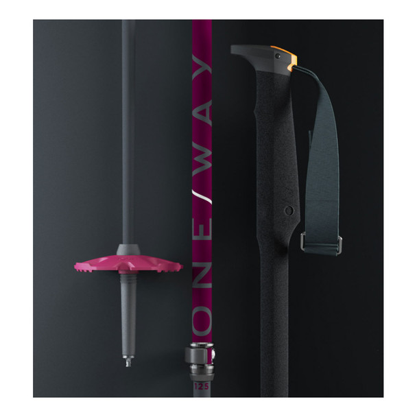 product variation ONE WAY TR Vario Alpine 90-125 Blackberry / Gray Skis Pole (OZ34323) image