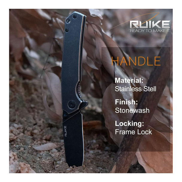 product variation RUIKE 420 SS Black Folding Knife (P801-SB) image