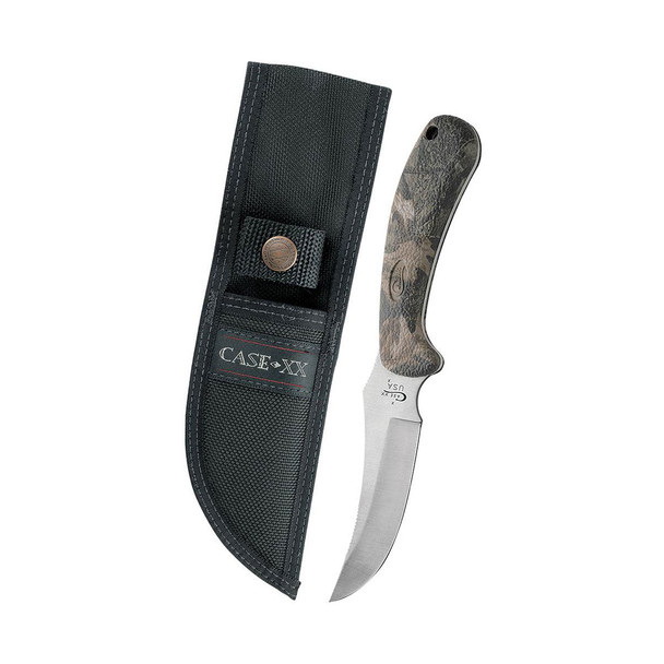 product variation CASE XX Lightweight Synthetic Camo Caliber Ridgeback Hunter Knife with Ballistic Nylon Sheath (18336) image