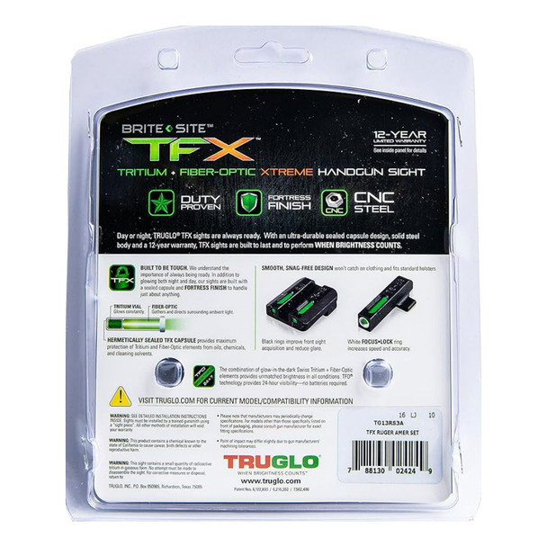 product variation TRUGLO TFX Ruger American Set Night Sight (TG13RS3A) image
