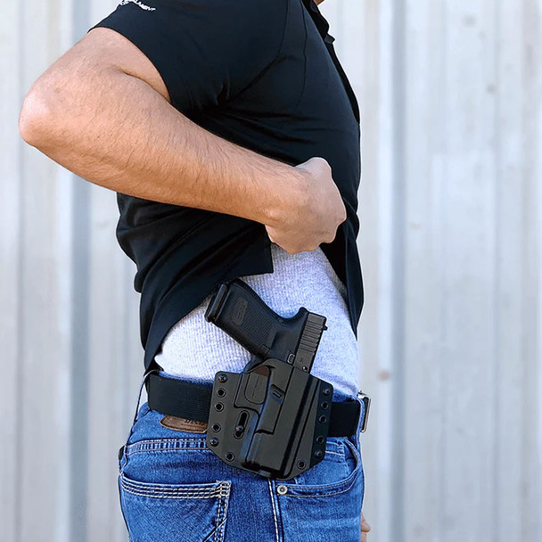 product variation BRAVO CONCEALMENT OWB BCA 3.0 Light Bearing RH Black Holster for Glock 19, 23, 32 / TLR-7A (BC30-1010) image